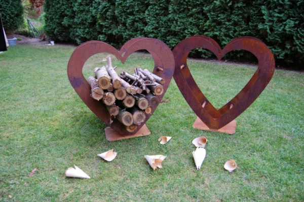 Decoration jardin rouille
