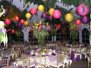 Decoration jardin pour une fete