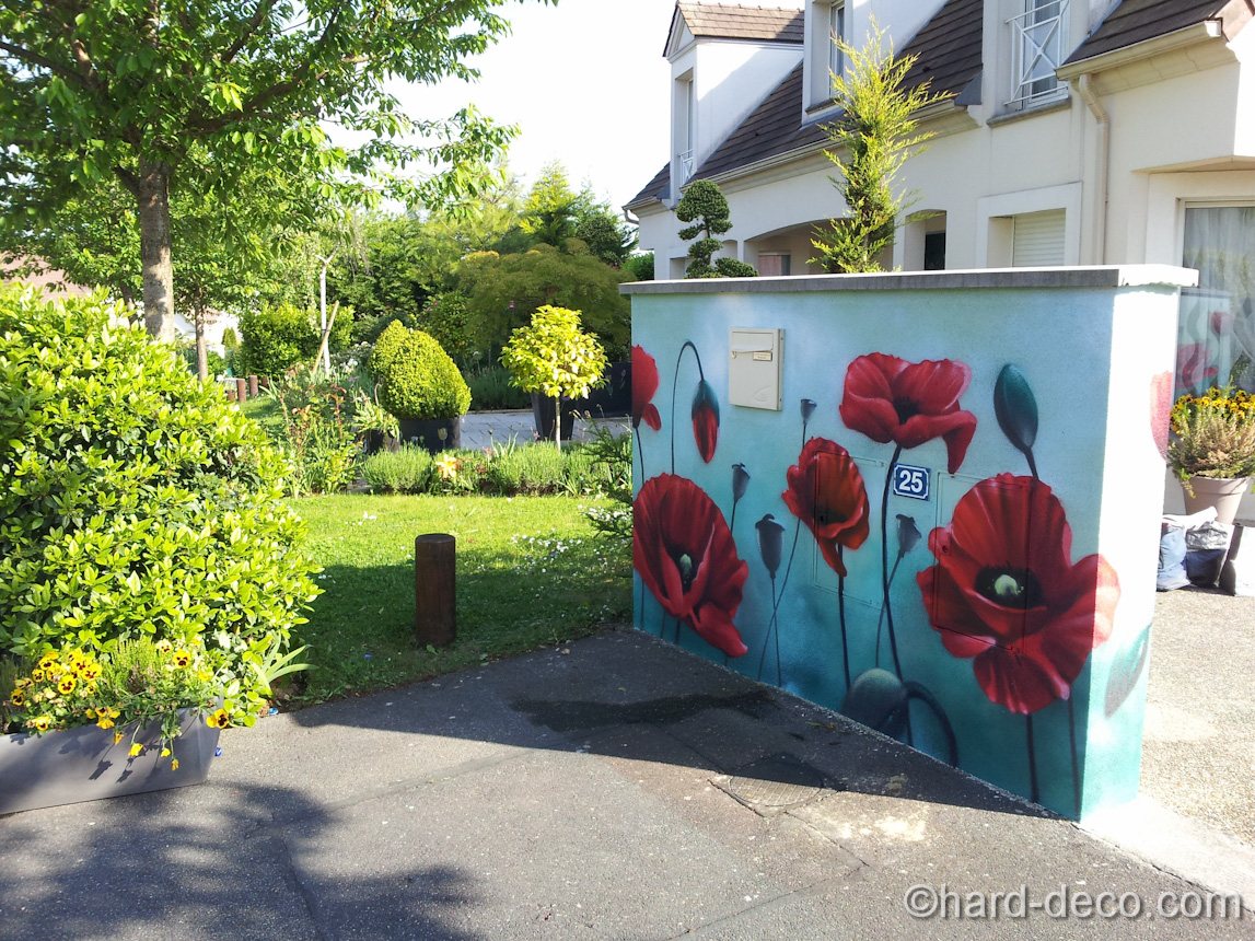 Mur décoration jardin