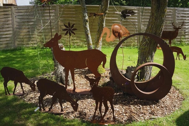 Decoration de jardin en ferraille