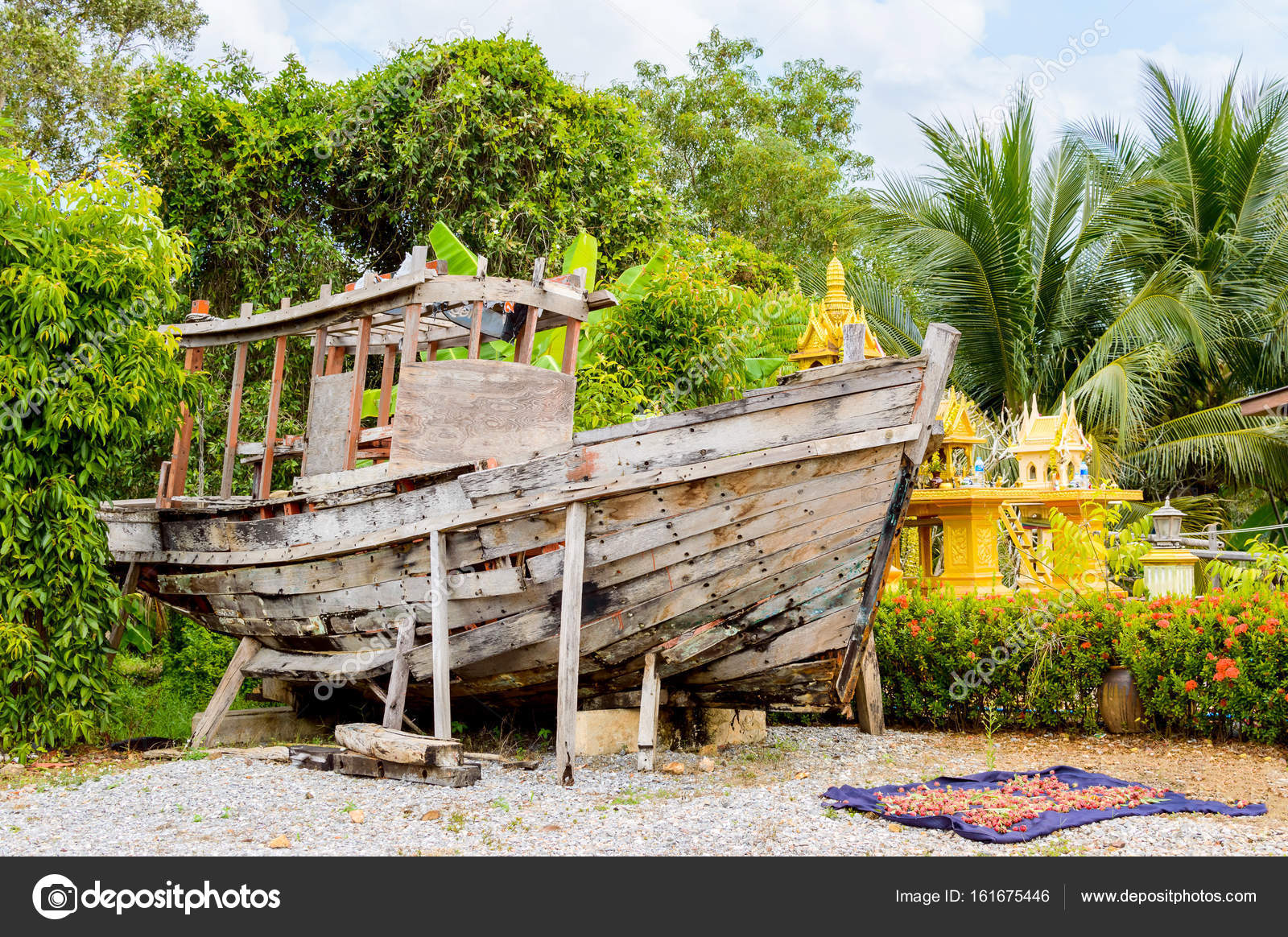 Decoration jardin bateau