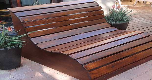 Banc décoration jardin