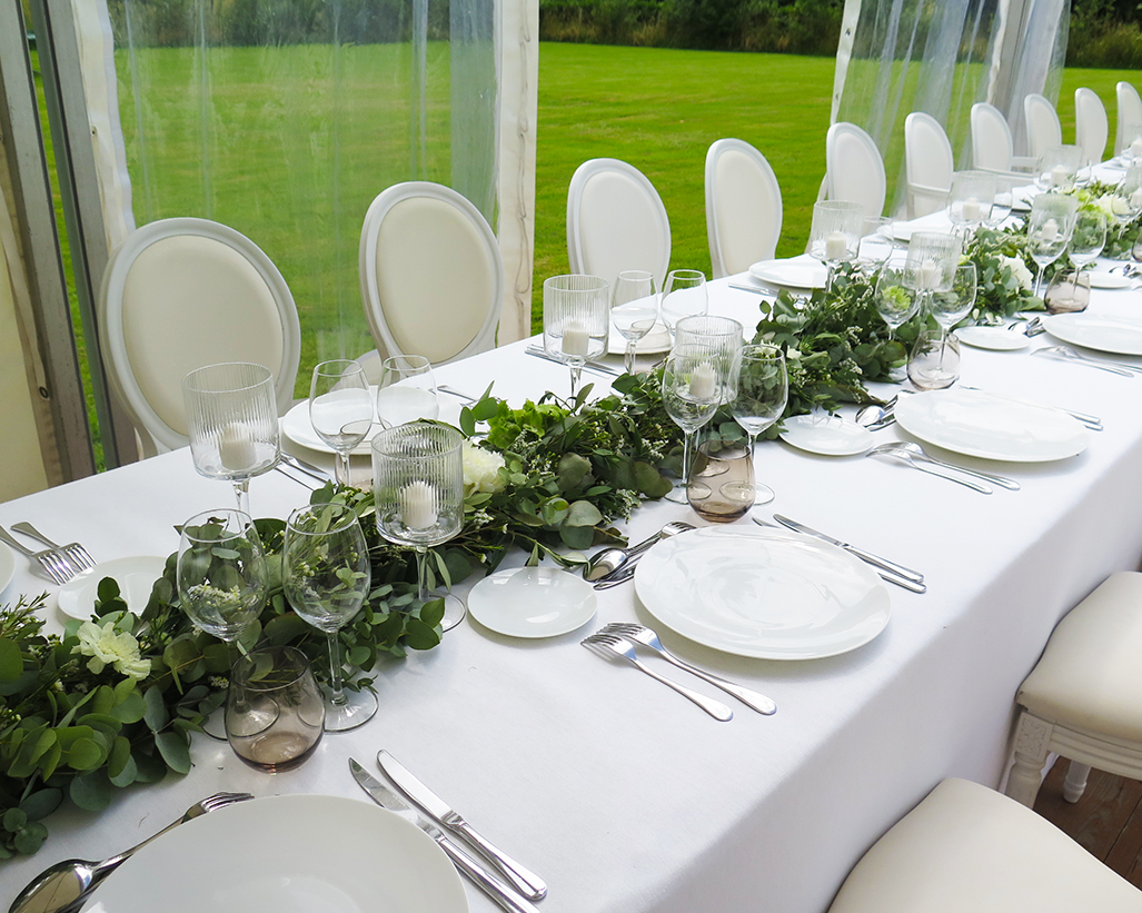 Decoration jardin blanc