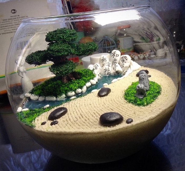 Decoration mini jardin japonais