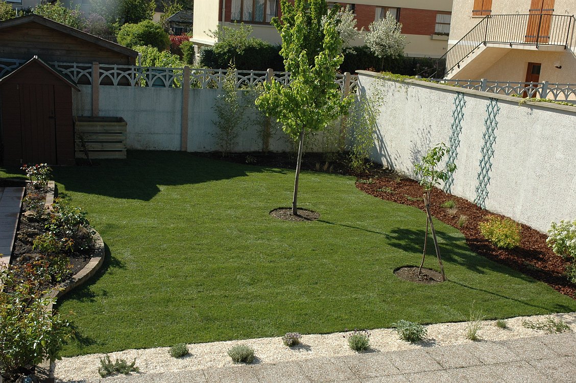 Decoration jardin gazon