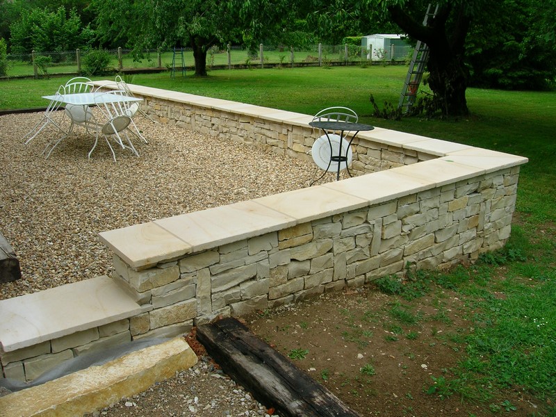 Maconnerie jardin decoration