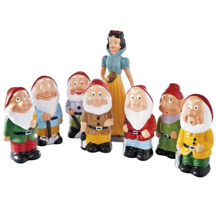 Decoration jardin blanche neige