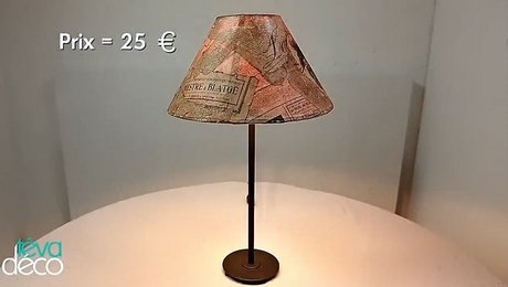 Fabriquer un abat jour en papier pour lampe de chevet