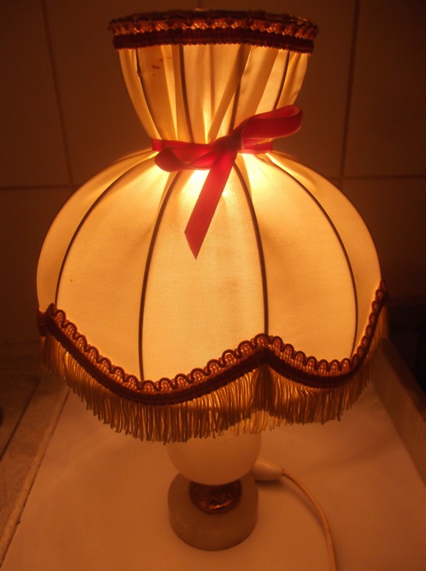 Lampe de chevet pied en marbre