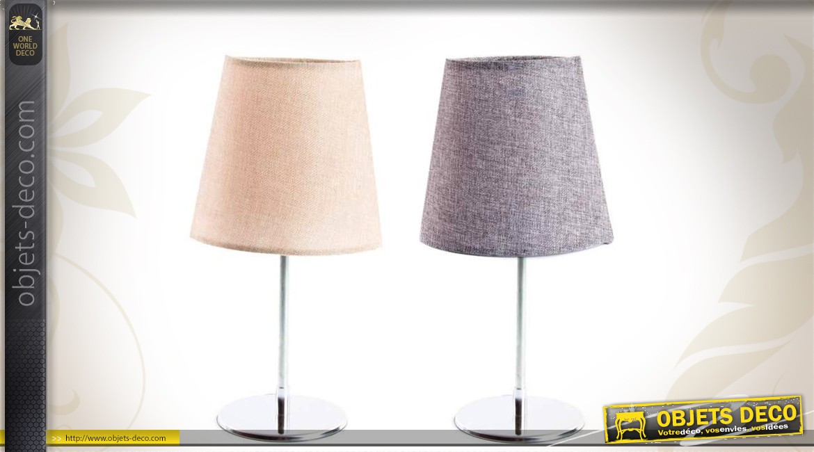 Lampe de chevet en lin