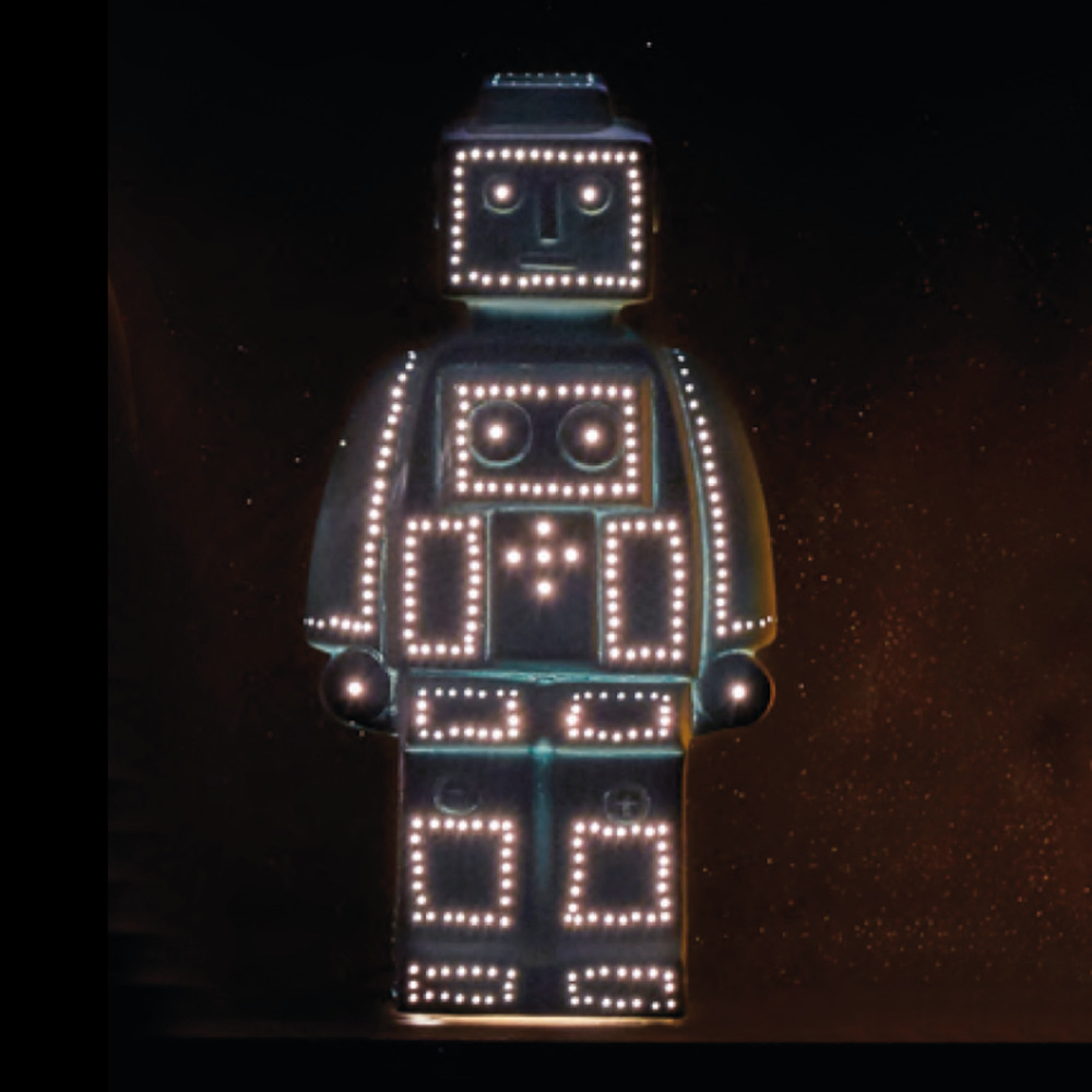 Lampe de chevet robot