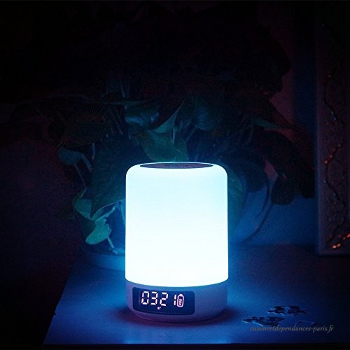 Lampe de chevet avec horloge