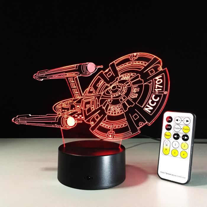 Lampe de chevet enfant spatiale