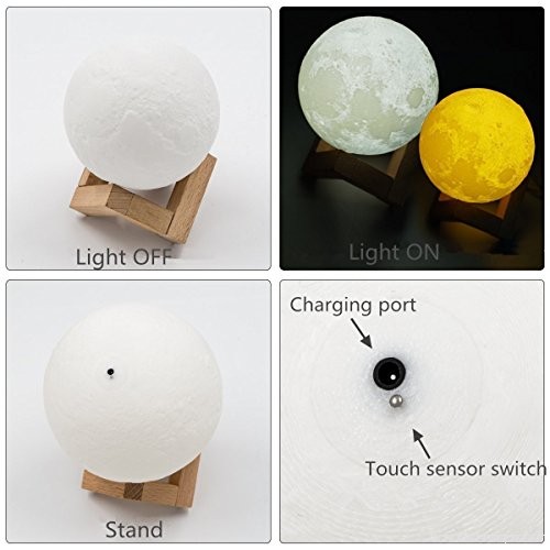Lampe de chevet enfant lune