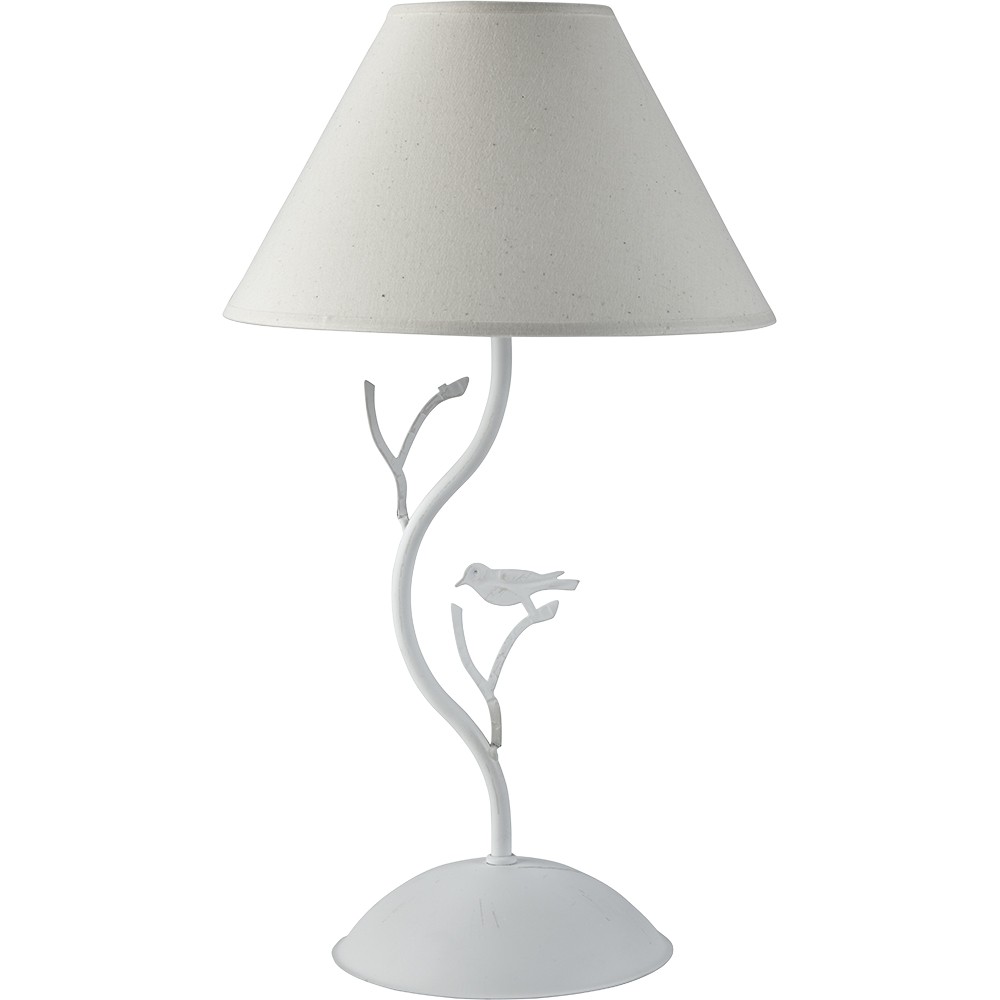 Lampe a poser design blanche