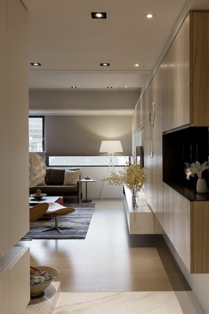 Lampadaire salon taupe