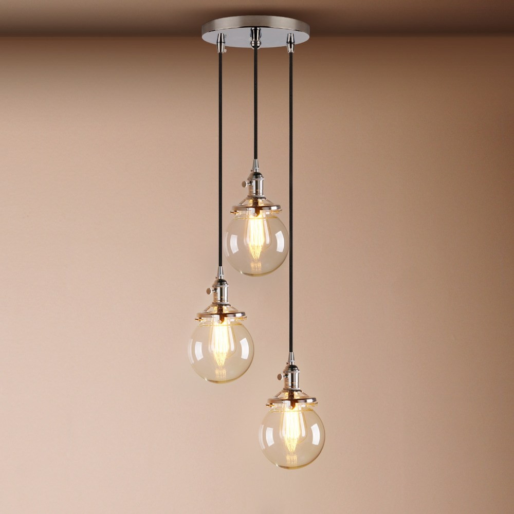 Lampadaire salon 3 boules