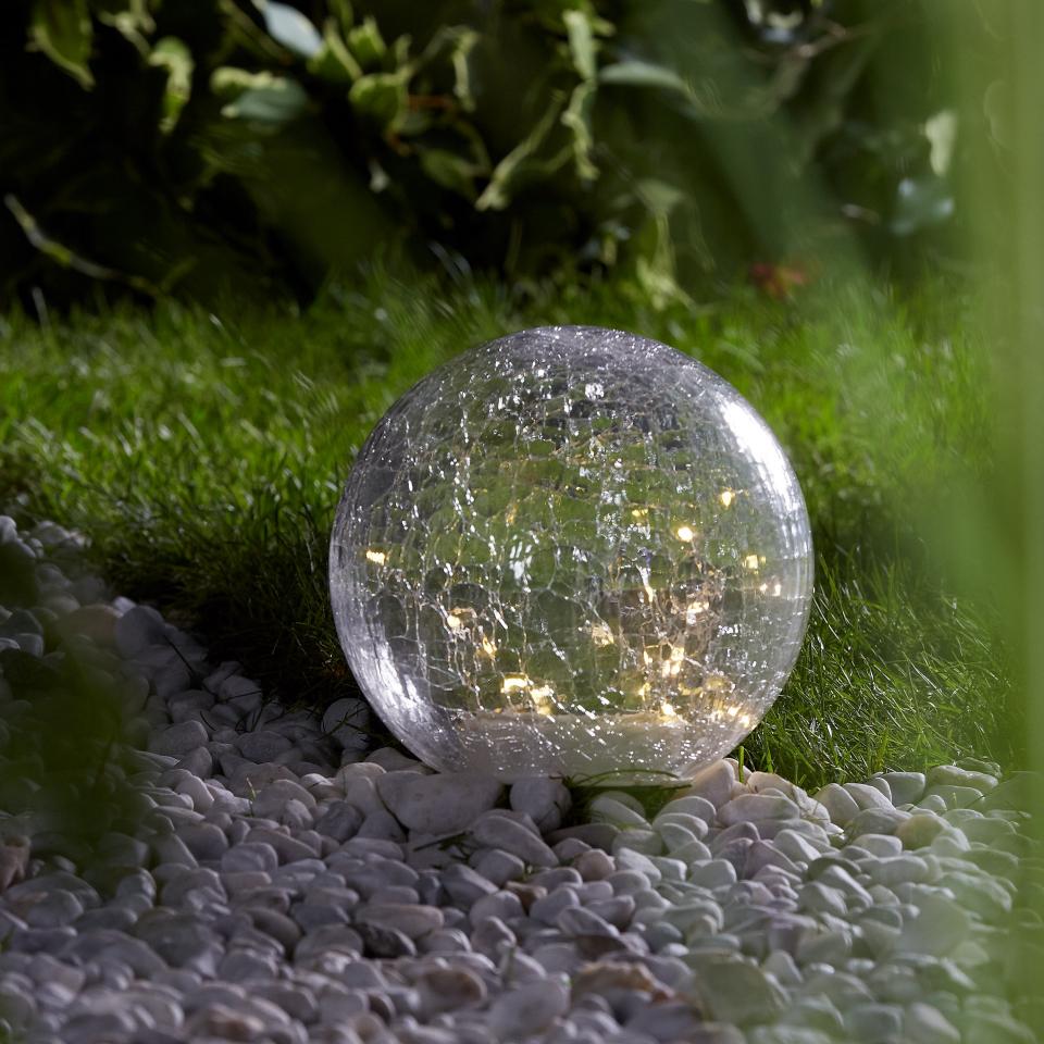 Lampe boule 30 cm solaire design