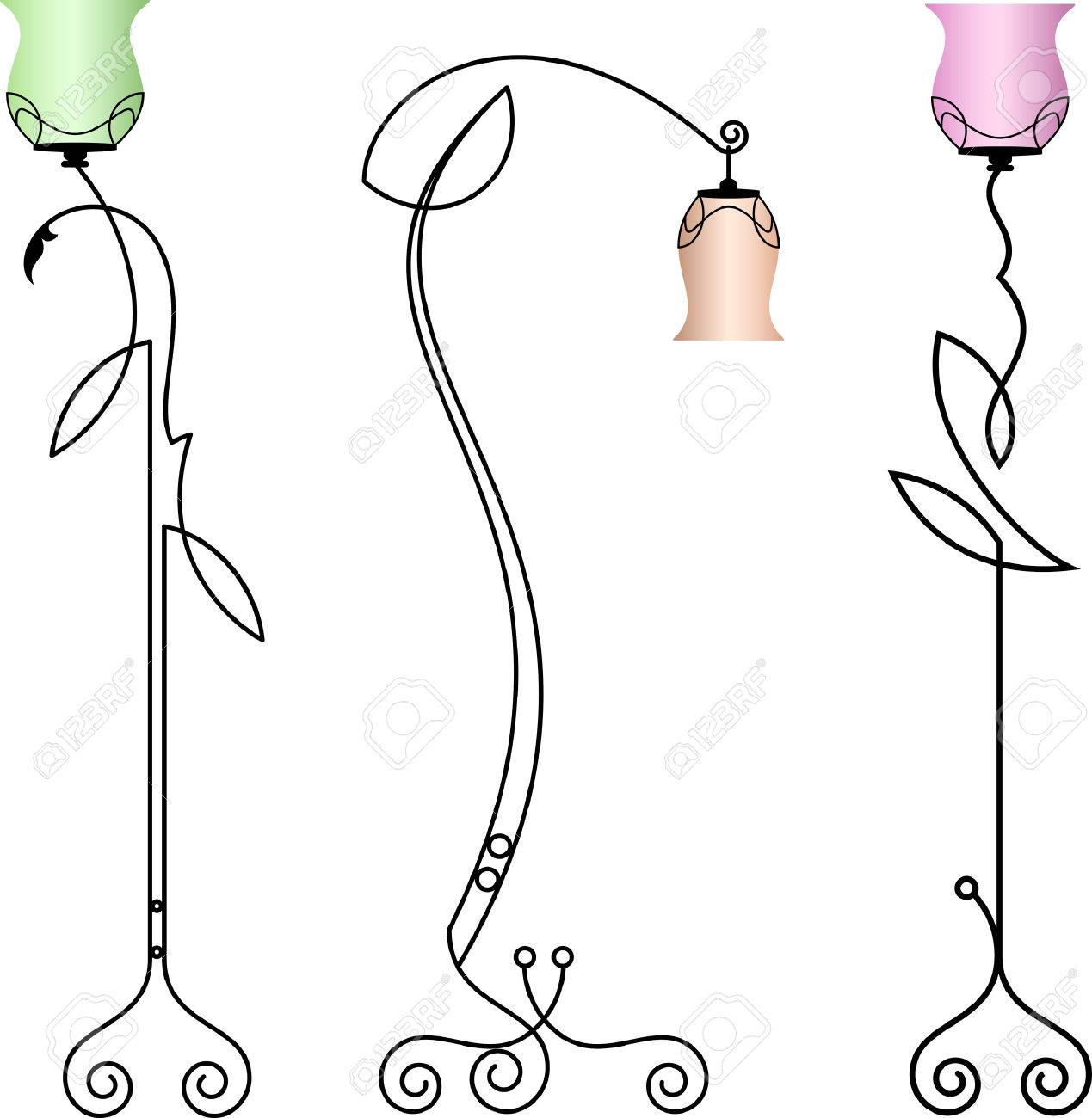Lampadaire vector