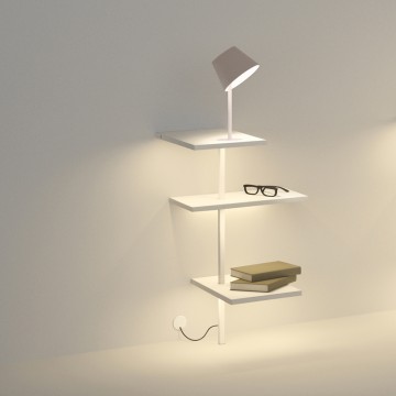 Lampadaire avec rangement