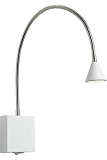 Lampe de chevet murale à col de cygne et port de chargement usb