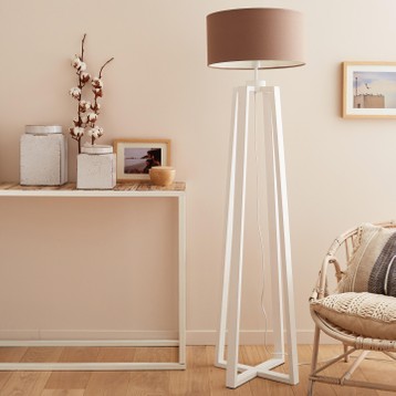 Pied de lampadaire blanc