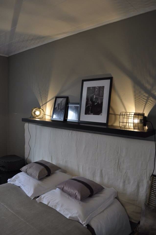 Lampe de chevet sur tete de lit - Design en image