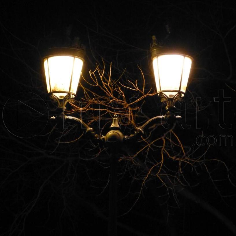 Lampadaire orange
