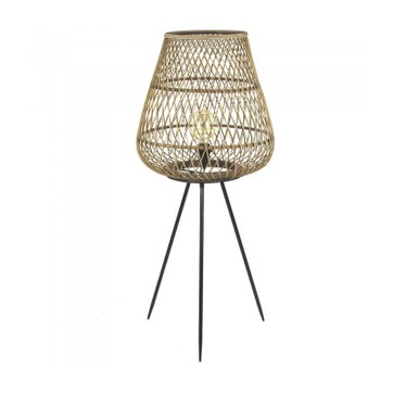 Abat jour en rotin pour lampadaire