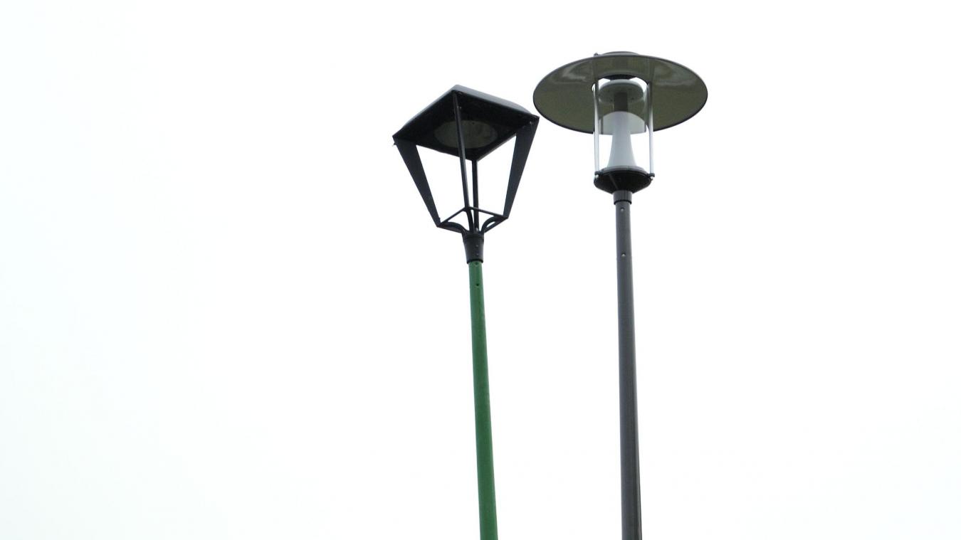 Lampadaire rue ancien