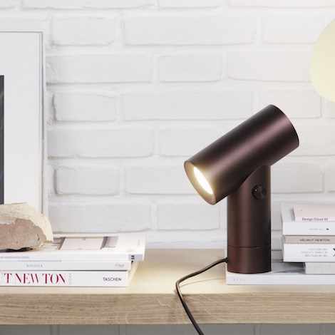 Lampe bois design salon