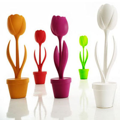 Lampadaire forme tulipe