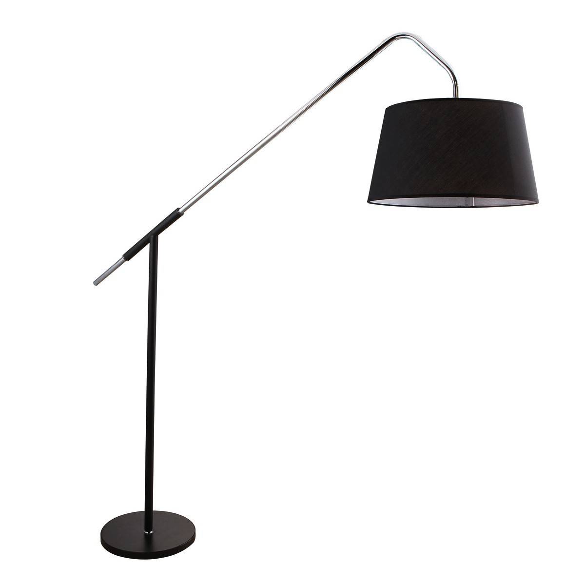 Lampadaire déporté noir