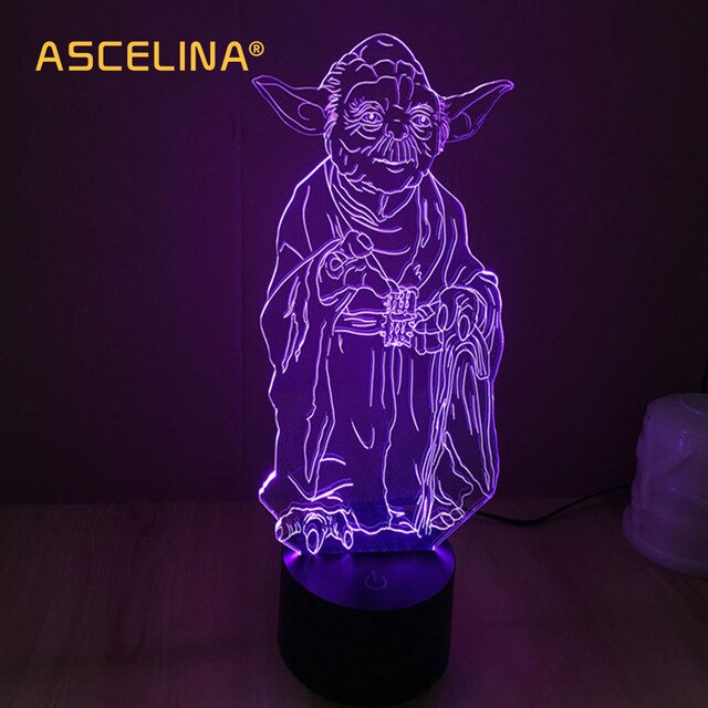 Lampe de chevet maitre yoda