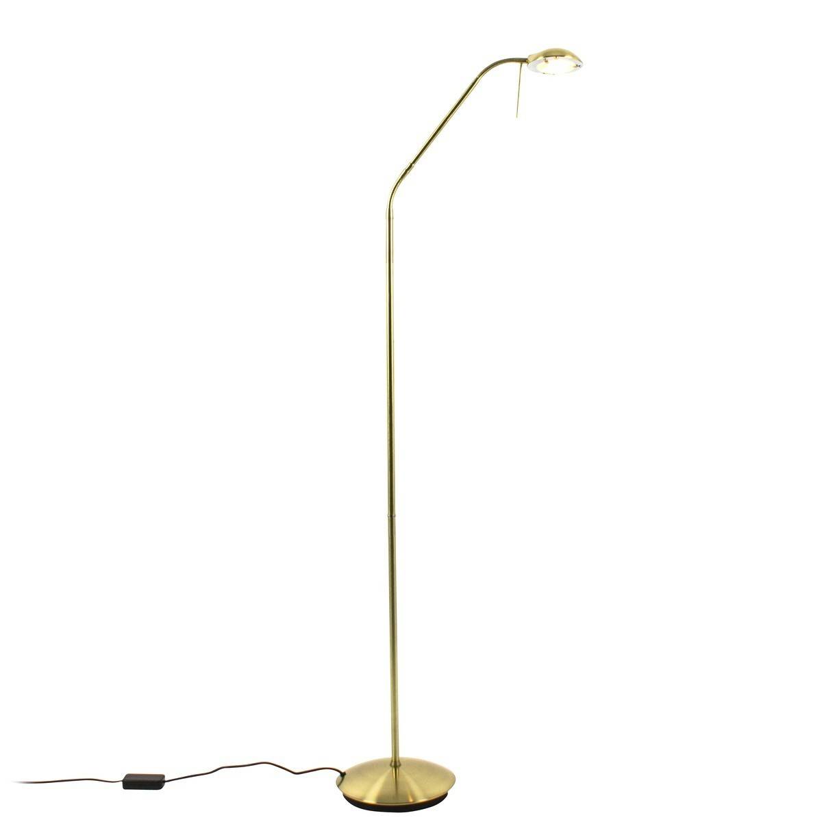 Lampadaire liseuse doré