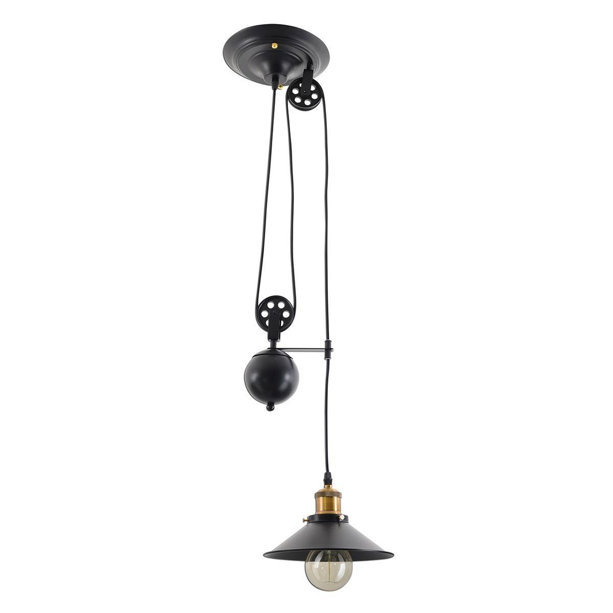 Lampadaire poulie