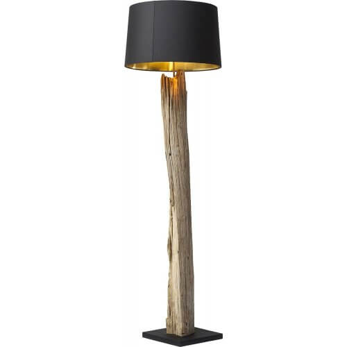 Lampadaire en bois sur pied