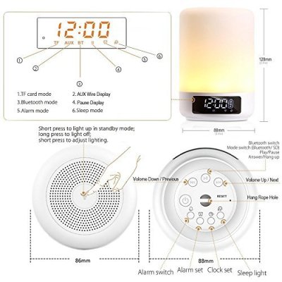 Keynice multicolor lampe de chevet