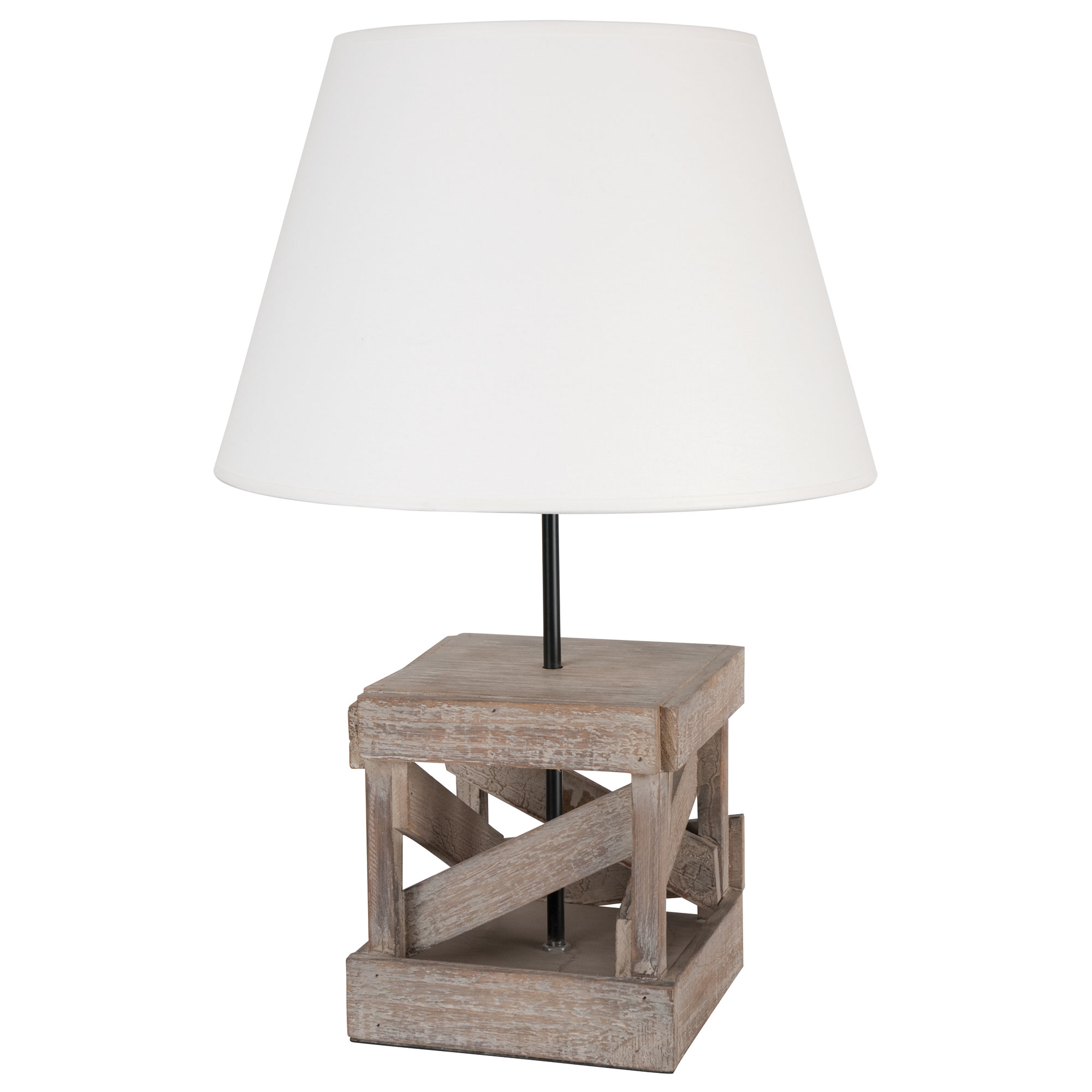 Lampe de chevet pied rectangulaire