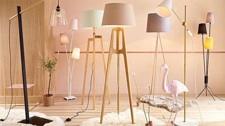 Lampadaire cuivre maison du monde