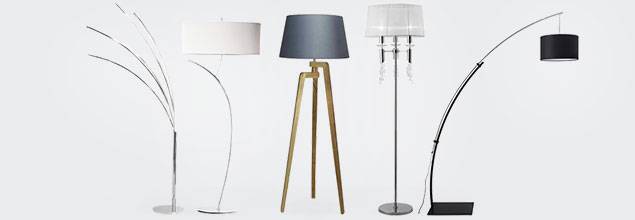 Lampadaire salon courbe