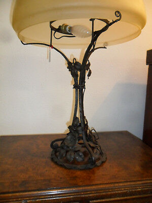 Lampadaire pied fer forgé