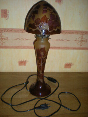 Lampe de chevet gallé