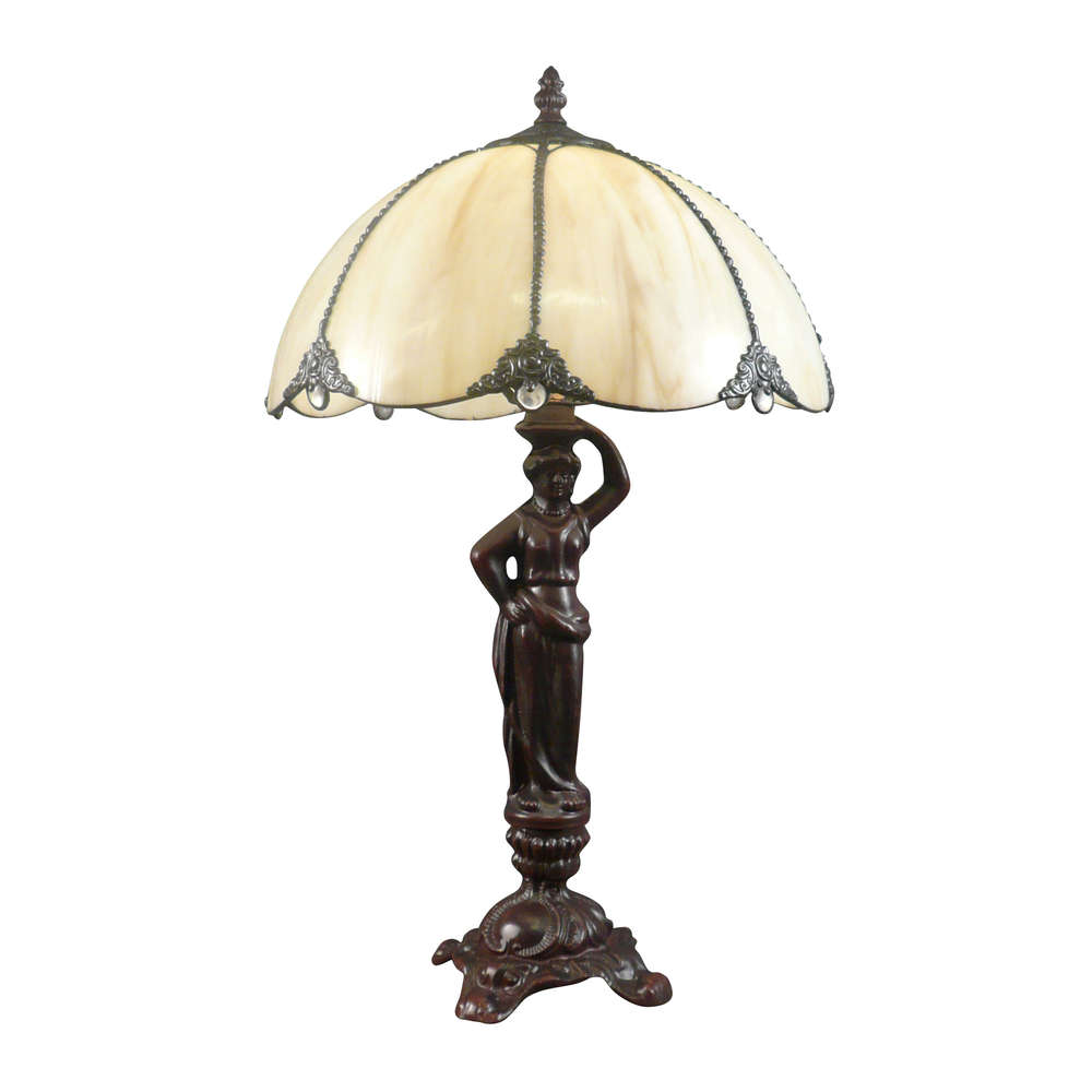 Lampe de chevet avec statue