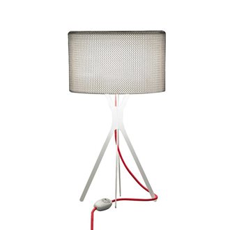 Lampe design fil rouge