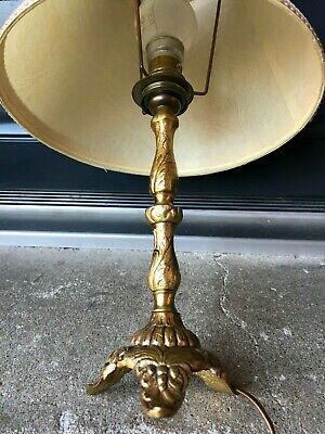 Ancienne lampe de chevet en laiton