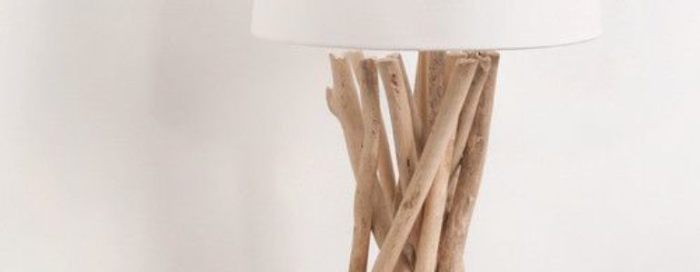 Tuto lampe de chevet bois flotté