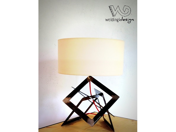 Lampe acier design