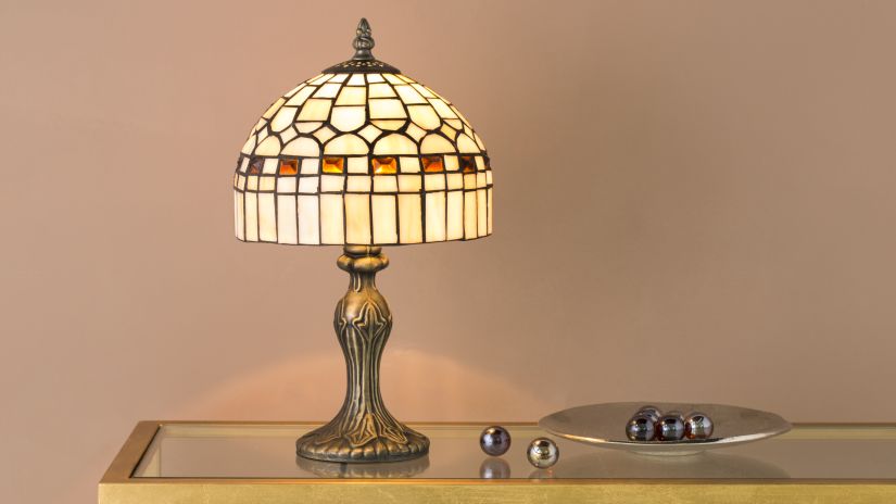 Lampadaire vitrail