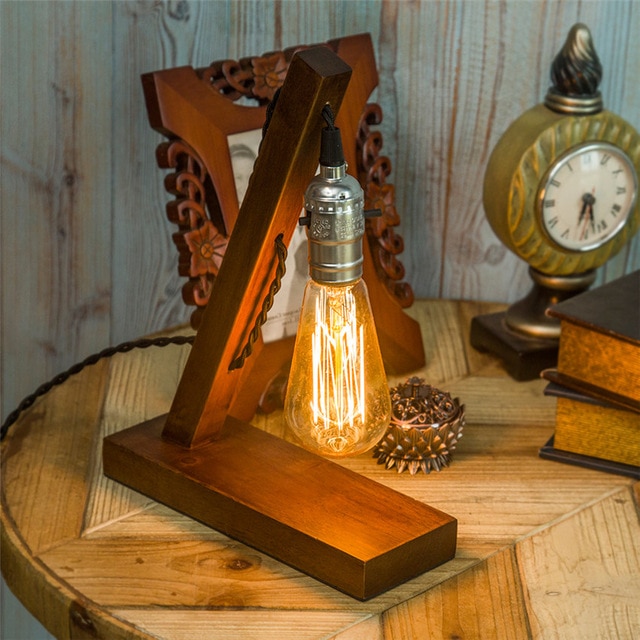 Lampe de chevet avec ampoule edison